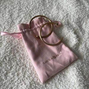 Sheila Fajl 18k Gold Everyday Hoops - Worn Once